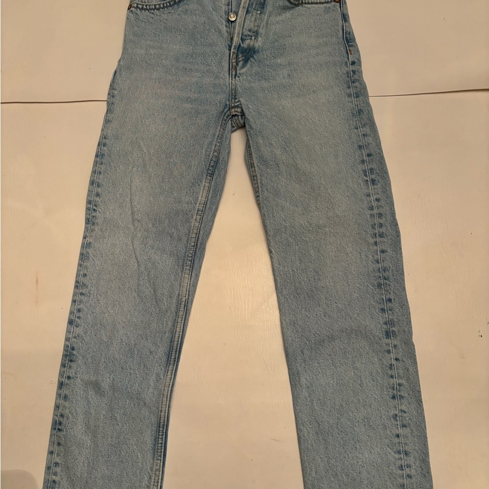 Zara Light Blue High Rise Women's Jeans - Picture 3 of 7